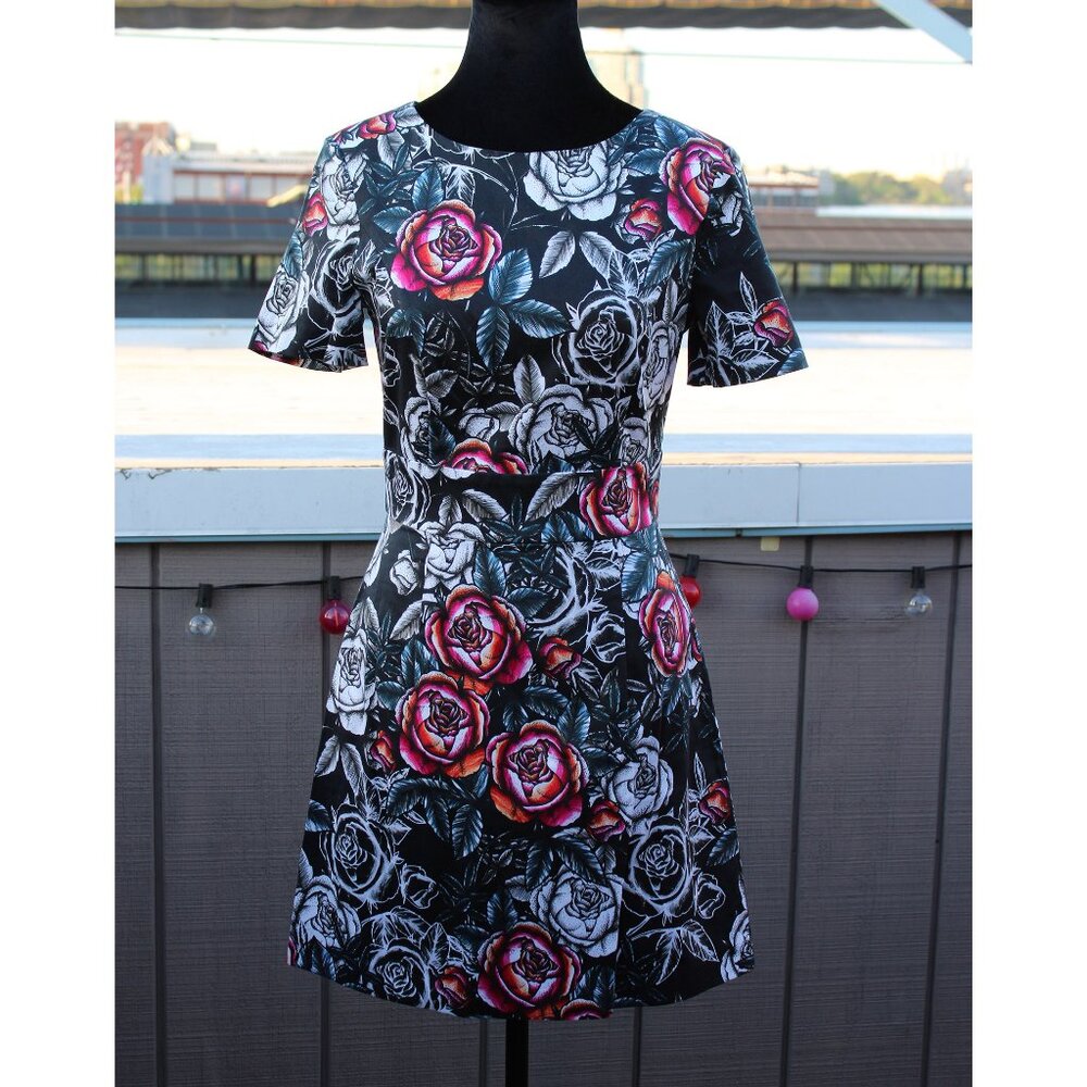 French Connection Rose Floral Mini Dress